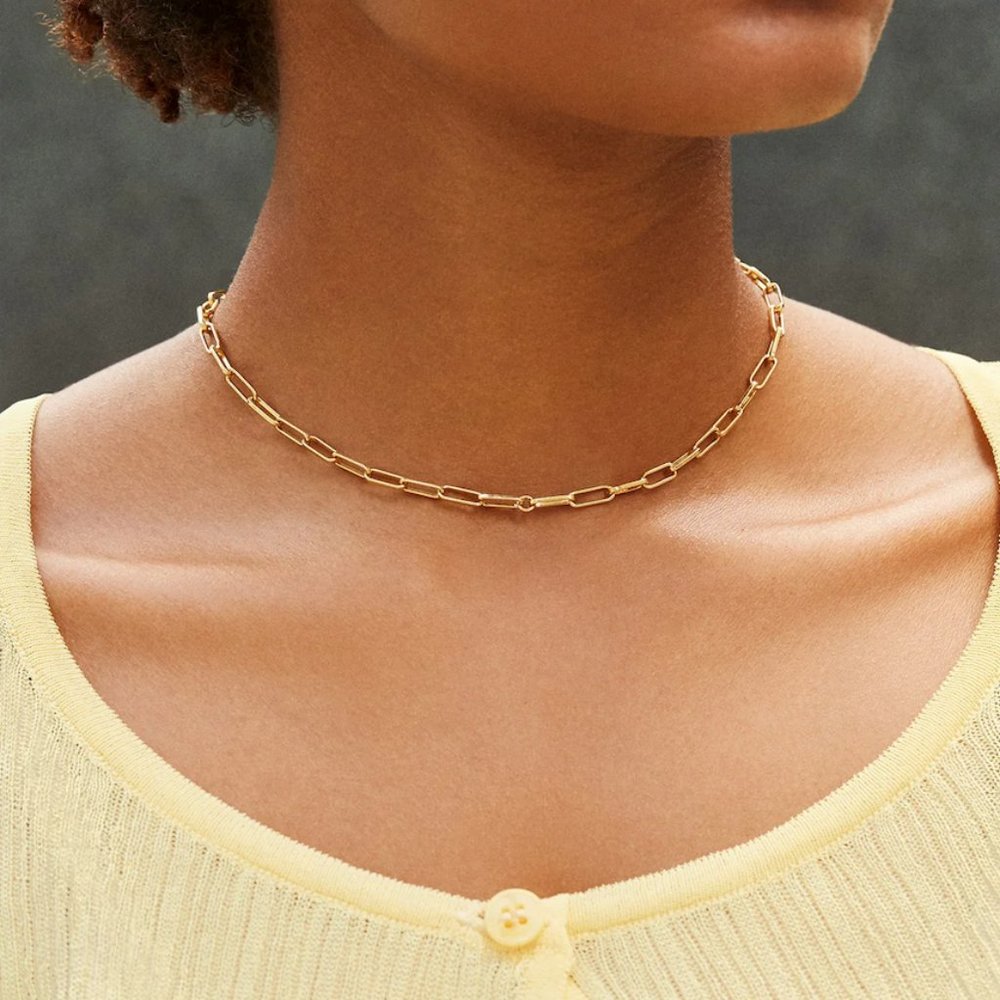 Small Hera Link Paperclip Chain Necklace - BaubleBar